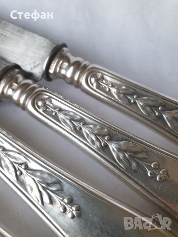 Комплект посребрени ножове - Christofle, снимка 6 - Антикварни и старинни предмети - 45846526
