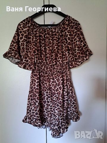 Леопардова рокля, снимка 2 - Рокли - 46380682