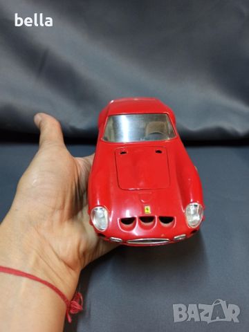 КОЛЕКЦИОНЕРСКА КОЛА -Ferrari 250 GTO-1982 1/24 -60 лв, снимка 4 - Антикварни и старинни предмети - 46790222