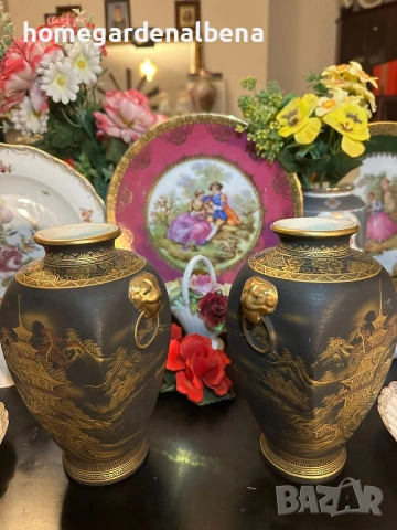 Японски вази „Черната Прелест" – Рядка колекционерска находка, снимка 3 - Антикварни и старинни предмети - 54073573