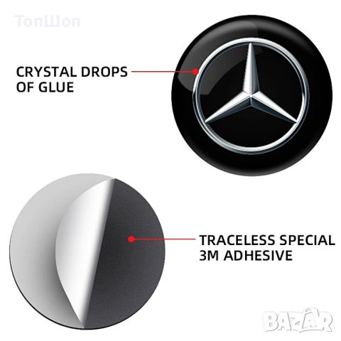 Mercedes Benz стикери за ключалка, снимка 3 - Аксесоари и консумативи - 45672972