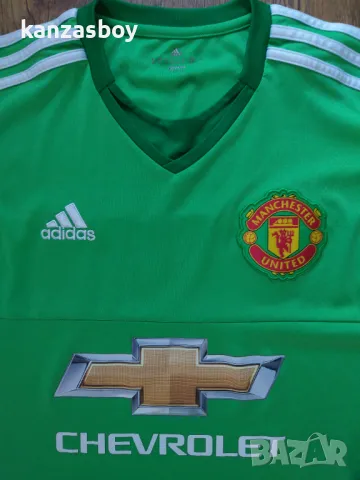 adidas  Manchester United Goalkeeper Shirt 2015-16 - страхотна футболна блуза М, снимка 2 - Спортни дрехи, екипи - 47021626