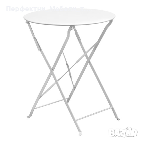 Метален сгъваем стол,сгъваема метална маса-черен,зелен,бял,син,бежев цвят, снимка 5 - Столове - 45006208