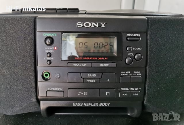 радио касетофон CD player компакт диск SONY CFD-S23, снимка 3 - Радиокасетофони, транзистори - 45622573