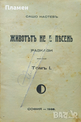 Животътъ не е песень / Поеми Сашо Настевъ /1935/
