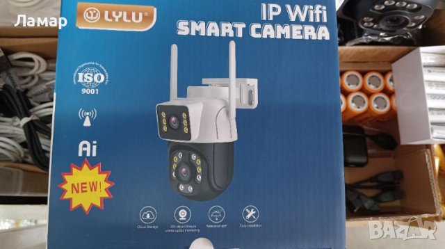 Двойна IP камера 6MP WiFi с iCSee безжична нощно виждане, снимка 4 - IP камери - 45877573