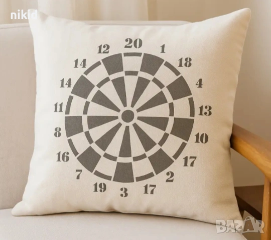 голяма мишена стенсил шаблон спрей торта украса боя Scrapbooking, снимка 5 - Други - 53264138