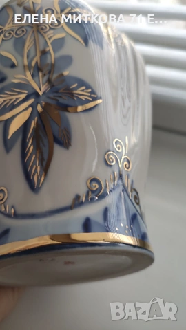 Порцеланова ваза СССР *Кисловодски завод за порцелан-Феникс* , снимка 10 - Вази - 54187675