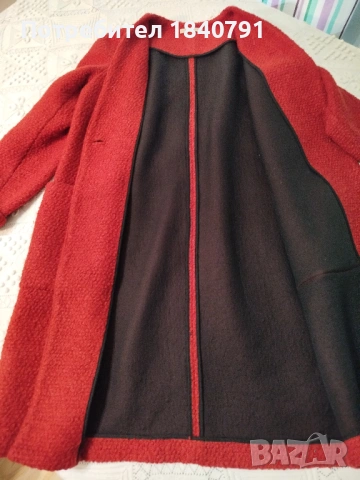 Червено палто ZARA Trafaluc – размер L – XL, снимка 8 - Палта, манта - 53494640