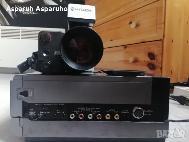 Видеокасетофон и видеокамера HITACHI VIDEO SYSTEM VT 8E & HITACHI VK C1500E, снимка 4 - Камери - 48508853