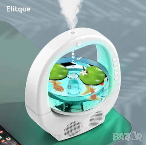 Антигравитационен овлажнител за въздух "Аквариум", с Bluetooth, снимка 4 - Други стоки за дома - 52591021