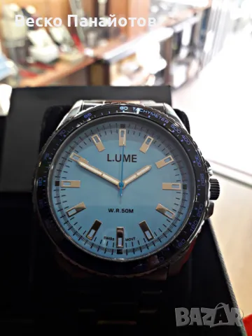 Мъжки кварцов часовник LUme с Светещ циферблат, снимка 2 - Мъжки - 50108575