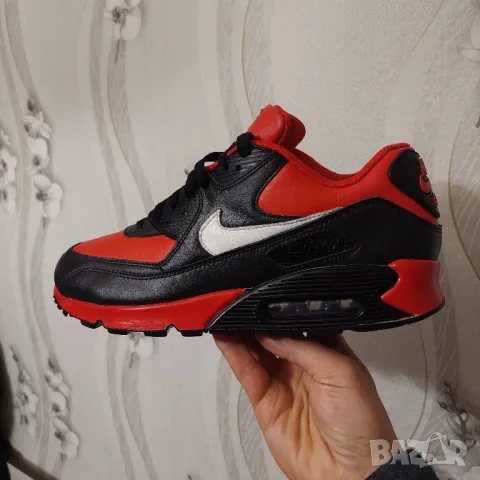 Кожени маратонки  NIKE AIR MAX 90 номер 45-45,5 , снимка 8 - Маратонки - 48562642