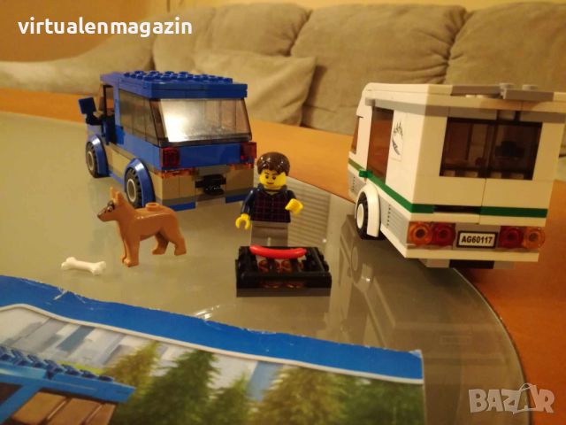 Конструктор Лего - Lego Town 60117 - Van & Caravan, снимка 4 - Конструктори - 45701853