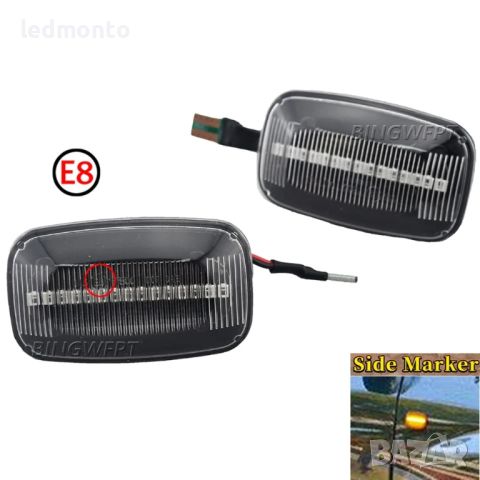 Динамични LED странични габаритни светлини за Toyota Land Cruiser 70 80 100 серия , снимка 4 - Части - 45325662