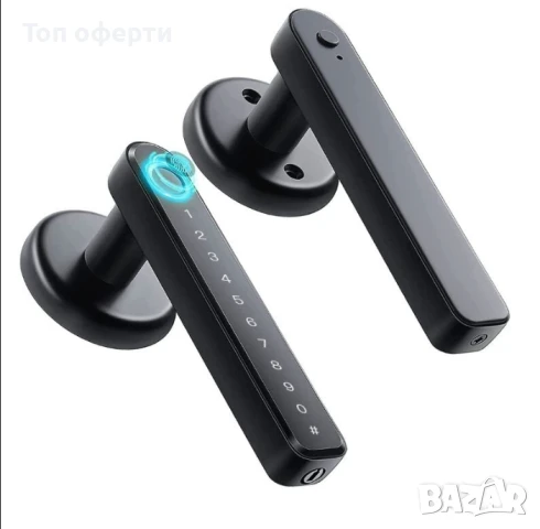 Секретна смарт брава Tuya, универсална, WiFi, 4xAAA захранване, Пръстов отпечатък, Парола, Ключ, снимка 5 - Ключове - 51176544