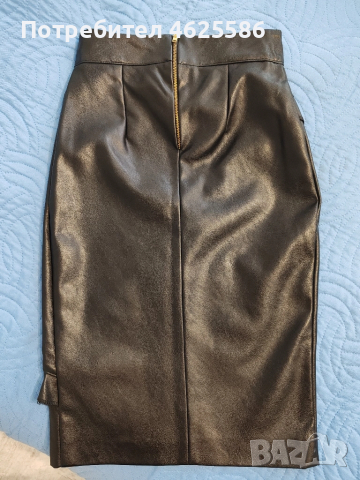 кожена пола xxs, снимка 2 - Поли - 52087720