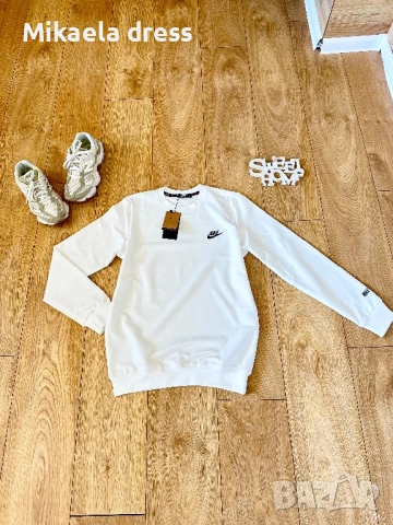 Nike!Суперсвеж ежедневен памучен суичър Nike.Размери С М и Л, снимка 4 - Суичъри - 52150531