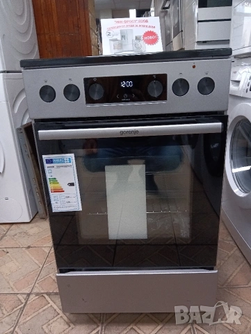 Чисто нова тясна 50см иноксова свободно стояща печка с керамичен плот Gorenje с 2 години Гаранция!, снимка 8 - Печки, фурни - 53832591