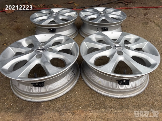 4 броя алуминиеви джанти за Nissan Micra IV,15, снимка 9 - Гуми и джанти - 52708421