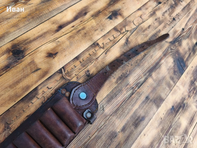 Стар кожен патрондаж , снимка 8 - Антикварни и старинни предмети - 53565885