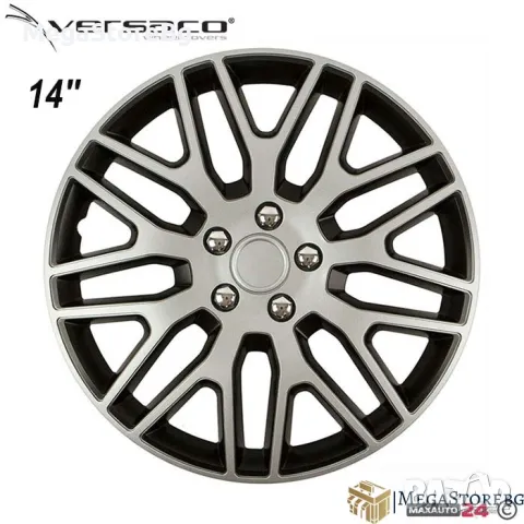 Тасове за джанти 14'' Versaco Dakar NC Silver/Black, снимка 1 - Аксесоари и консумативи - 46891310