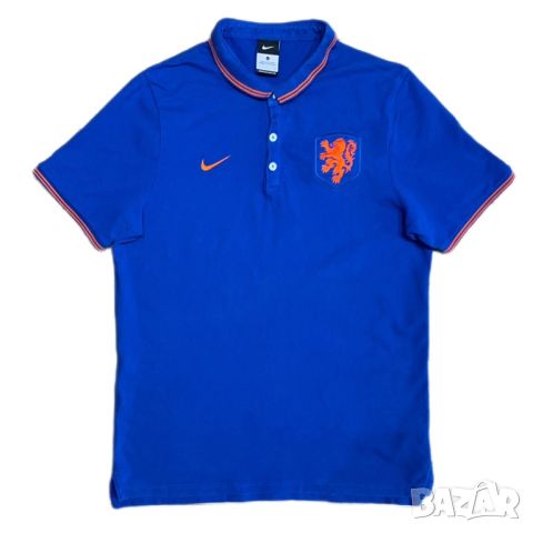 Оригинална мъжка тениска с яка Nike x Netherlands 🇳🇱 | L размер, снимка 1 - Тениски - 46475629