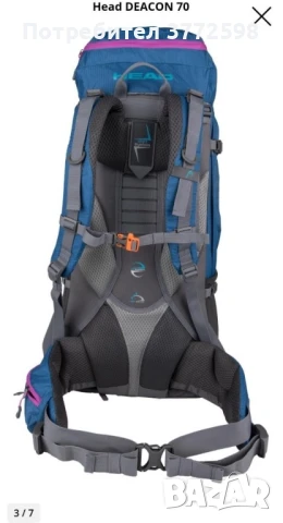 Туристическа раница Head DEACON 70L, снимка 3 - Раници - 51045789