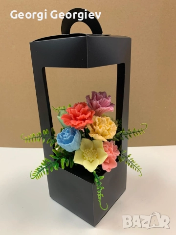 цветя изработени с глицеринов ароматен сапун и Българска роза 🌹 Стара Загора Център., снимка 6 - Декорация за дома - 52838903