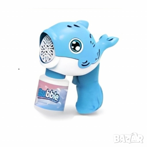 Детски балонен пистолет Dolphin Bubble Gun – С музика и светлини, снимка 7 - Други - 52040652