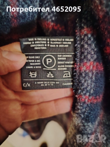 Оригинално дамко вълнено палто Gloverall с качулка, снимка 6 - Палта, манта - 53558008