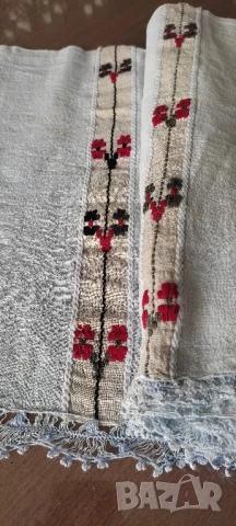 Автентичен добруджански плат за пешкир * Памук*  , снимка 5 - Платове и дамаски - 51040557