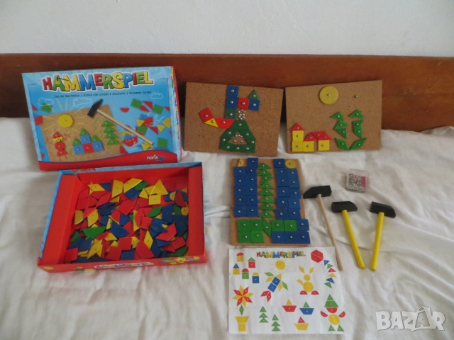 Творчески комплект с дървени форми, снимка 2 - Конструктори - 46634156