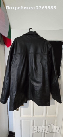 Продавам мъжко кожено черно яке/сако от естествена кожа., снимка 4 - Якета - 52507401