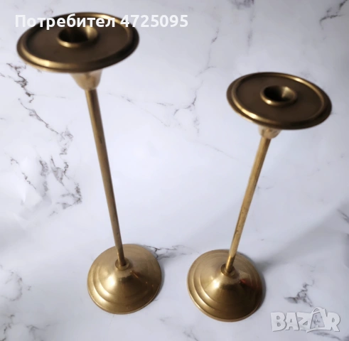 Месингови свещници, снимка 2 - Декорация за дома - 54045141