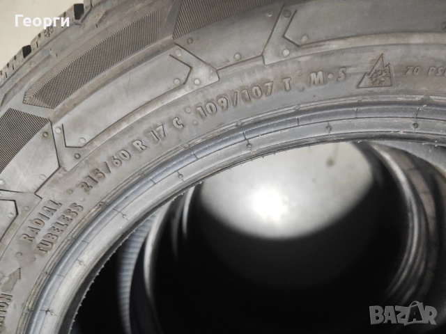 2бр. зимни гуми 215/60/17C Continental, снимка 6 - Гуми и джанти - 52745530