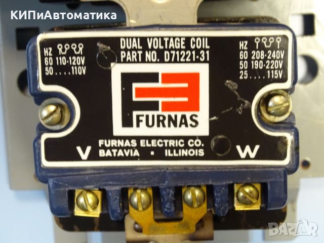 контактор въздушен FURNAS 42FB35AAD8GC contactor 3-pole 110-120V, снимка 5 - Резервни части за машини - 45133770