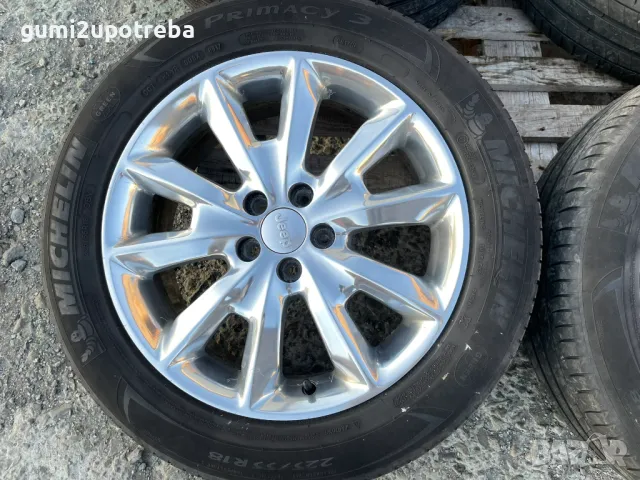 18 джанти 5х110 Jeep Cherokee V (KL) 7J et41 225/55/18 Michelin, снимка 3 - Гуми и джанти - 49980531