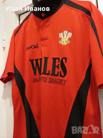 Оригинална ретро ръгби фланелка на Уелс, снимка 4 - Други спортове - 51706593