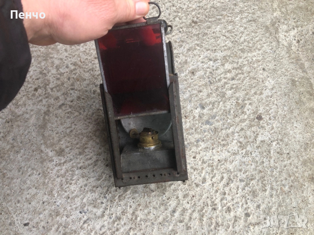 стара военна лампа /фенер/ - WWI-WWII - GERMANY, снимка 8 - Антикварни и старинни предмети - 51059292