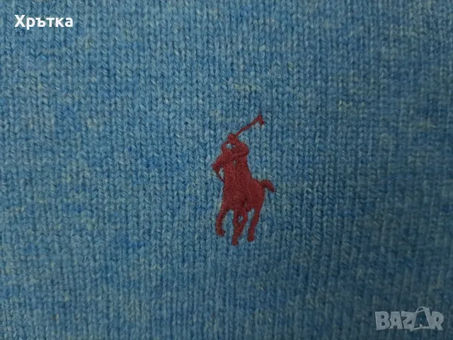 Polo Ralph Lauren - Оригинален мъжки пуловер от вълна размер S, снимка 5 - Пуловери - 49556136