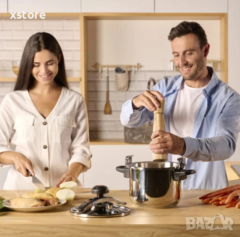 Тенджера под налягане Taurus Classic Moments 4L, снимка 5 - Съдове за готвене - 52697500