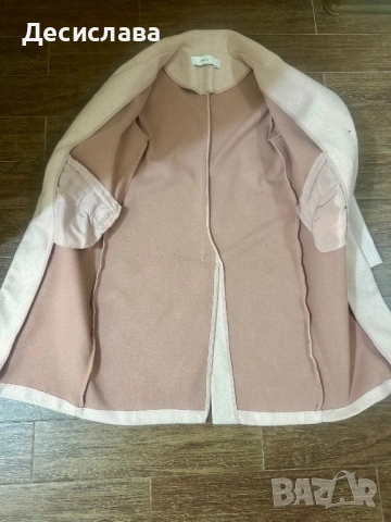 Розово палто Bershka, снимка 4 - Палта, манта - 53613475