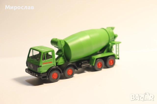 WIKING H0 1/87 MERCEDES БЕТОНОВОЗ МИКСЕР КАМИОН МОДЕЛ, снимка 6 - Колекции - 52039803