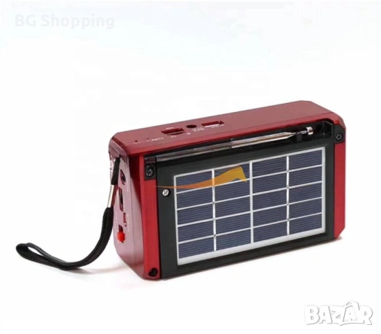 Соларно Радио- Bluetooth,USB,SD+LED Фенер, снимка 3 - Радиокасетофони, транзистори - 46775420