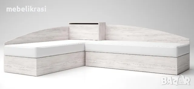 Ъглови легла, С матраци 90/200 см. С повдигащи механизми и ракла. Налични на склад!, снимка 3 - Спални и легла - 49990481