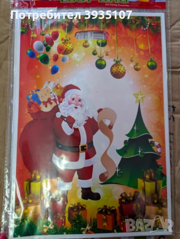 Коледни найлонови торбички, снимка 6 - Други - 52222730