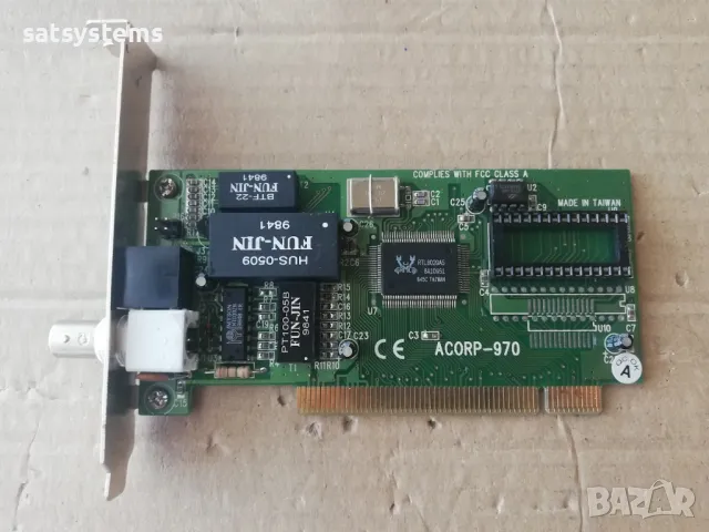 ACORP-970 PCI Network Adapter Card , снимка 1 - Мрежови адаптери - 48095337