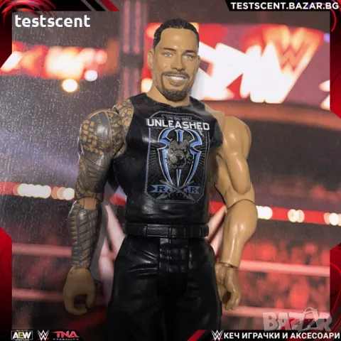 Екшън фигура WWE Roman Reigns Basic Series mattel Роман Рейнс Big Dog The Shield Logo играчка, снимка 1 - Колекции - 48384776