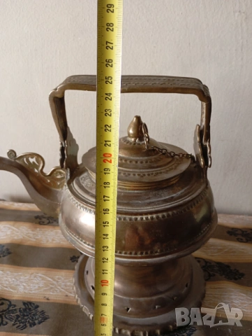 Винтидж месингов чайник